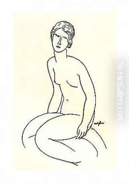 Nude Woman Oil Painting by Amedeo Modigliani