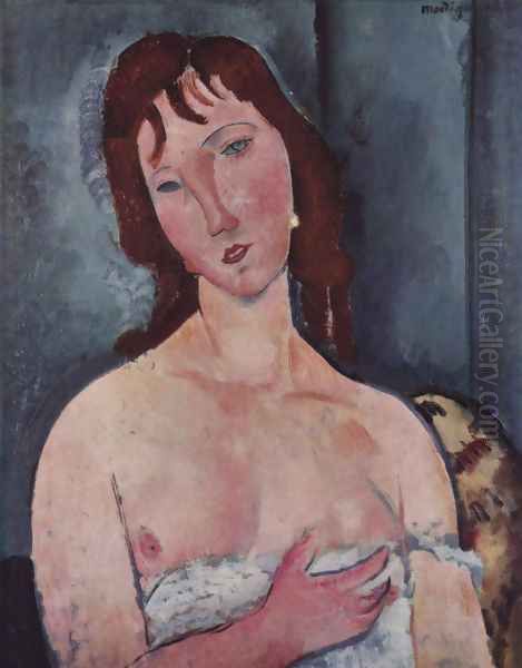 Young Woman Oil Painting by Amedeo Modigliani