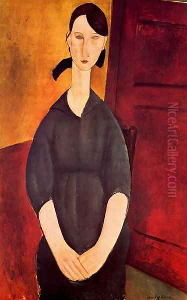 Portrait of Paulette Jourdain Oil Painting by Amedeo Modigliani