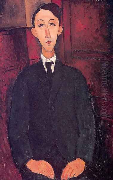 Portrait of a man Oil Painting by Amedeo Modigliani