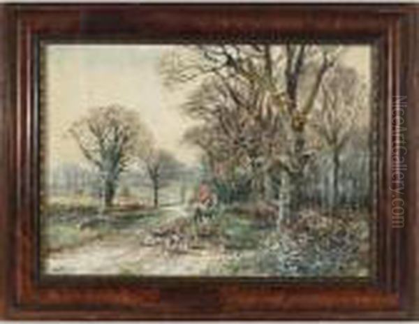 Off To The Hunt Oil Painting by Henry Charles Fox