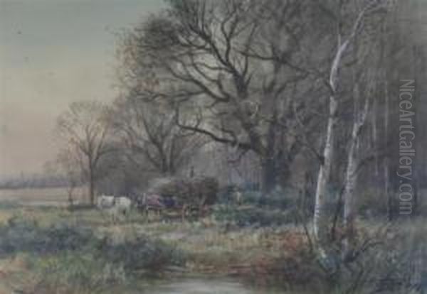 Barcombe Sussex Oil Painting by Henry Charles Fox