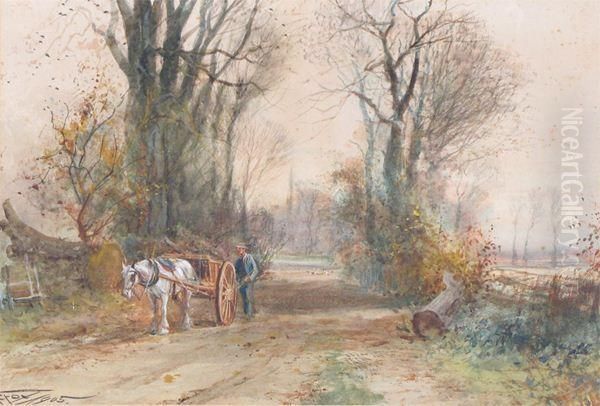 Pastoral Scenes In Autumn Oil Painting by Henry Charles Fox