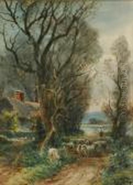 Changing Pastures Oil Painting by Henry Charles Fox