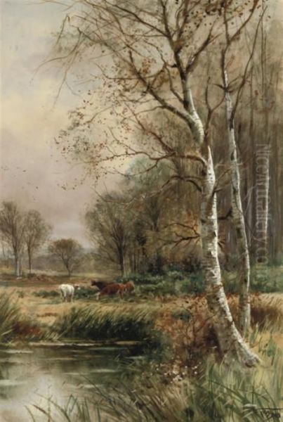 Near Arundel, Sussex Oil Painting by Henry Charles Fox