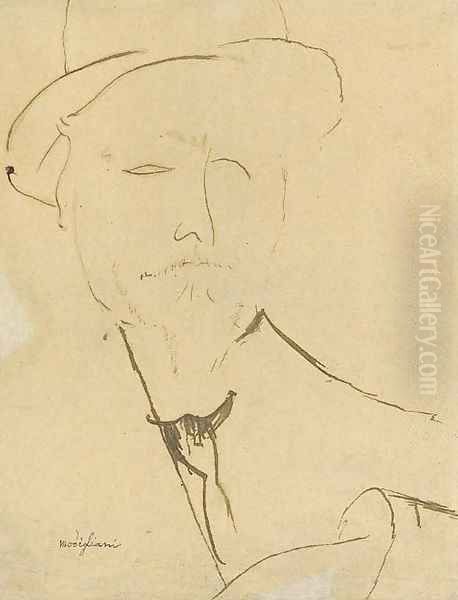 Portrait d'homme Oil Painting by Amedeo Modigliani