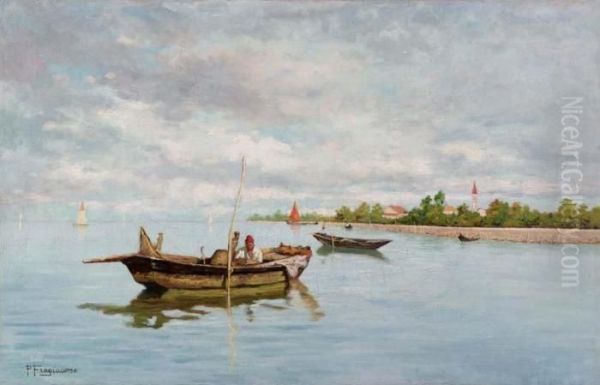 Laguna Oil Painting by Pietro Fragiacomo