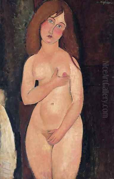 Venus (Nu debout, nu medicis) Oil Painting by Amedeo Modigliani