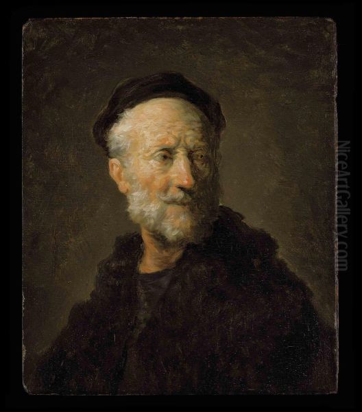 Head Of An Old Man Oil Painting by Jean-Honore Fragonard