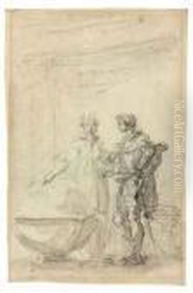 Logistilla Instructs Astolfo Oil Painting by Jean-Honore Fragonard