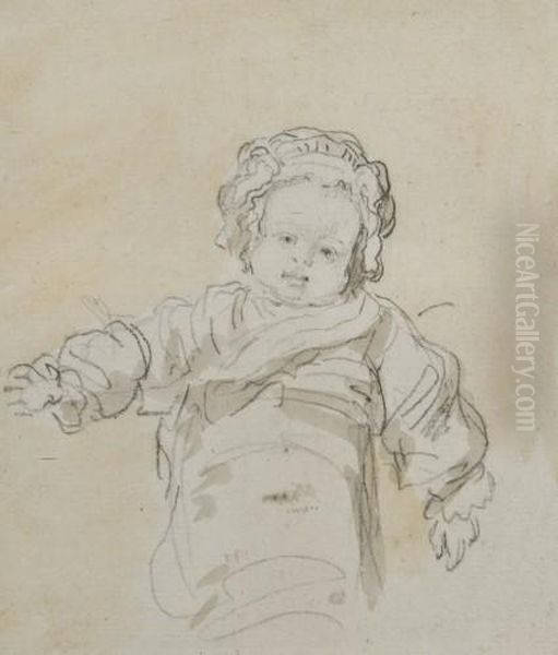 Jeune Enfant Au Bonnet Oil Painting by Jean-Honore Fragonard