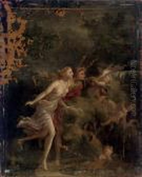 The Fountain Of Love Oil Painting by Jean-Honore Fragonard