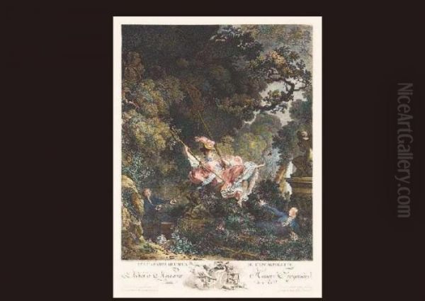 The Swing Oil Painting by Jean-Honore Fragonard