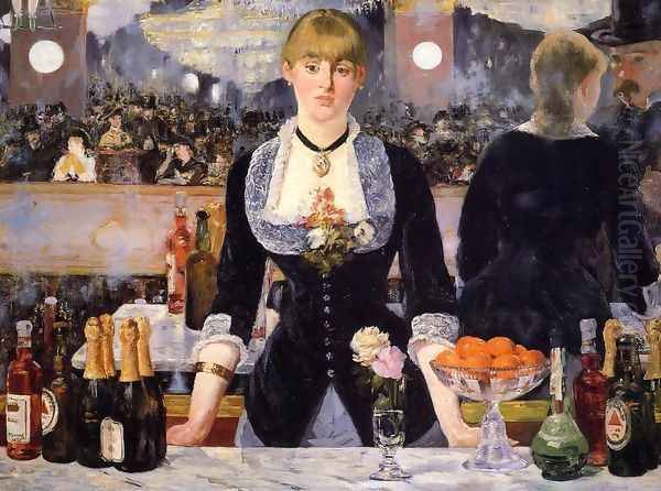 The Bar at the Folies Bergere 1882 Oil Painting by Edouard Manet