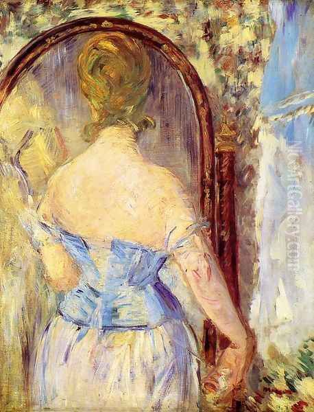 Before the Mirror Oil Painting by Edouard Manet