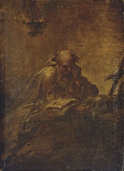 Saint Jerome Oil Painting by Jean-Honore Fragonard