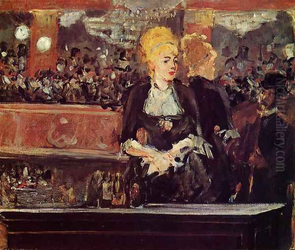 Study for 'A Bar at the Folies-Bergere' Oil Painting by Edouard Manet