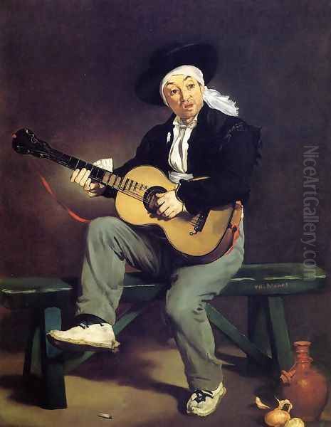 The Spanish Singer (or The Guitar Player) Oil Painting by Edouard Manet