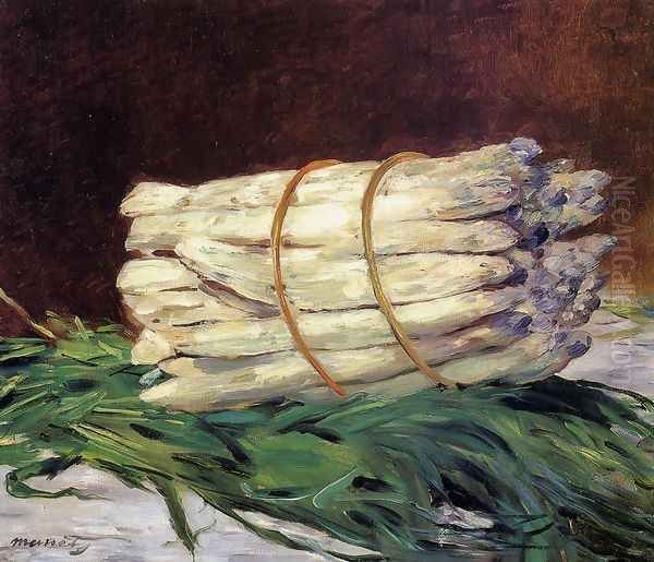 A Bunch Of Asparagus Oil Painting by Edouard Manet