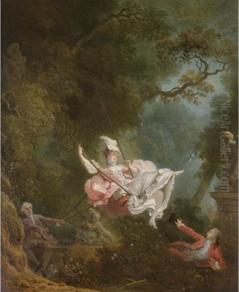 The Swing Oil Painting by Jean-Honore Fragonard