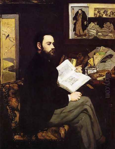 Portrait of Emile Zola 1868 Oil Painting by Edouard Manet