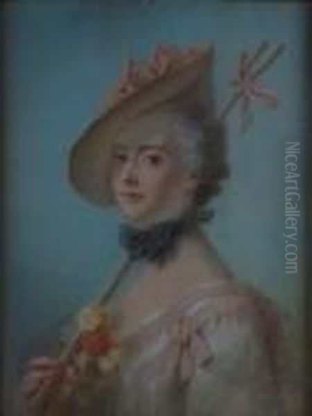 Portait Of A Woman Oil Painting by Jean-Honore Fragonard