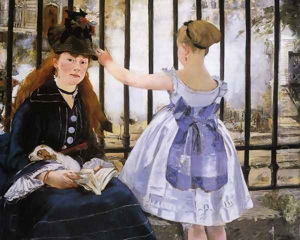 Le Chemin de fer (The Railroad) Oil Painting by Edouard Manet