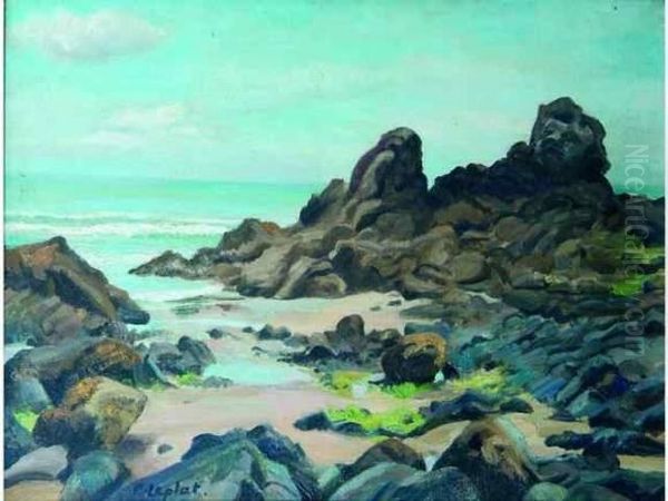 Bord De Mer (bretagne). Oil Painting by France Leplat