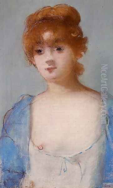 Young Woman in a Negligee Oil Painting by Edouard Manet