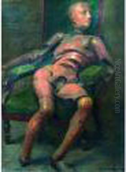 Le Mannequin Articule. Oil Painting by France Leplat