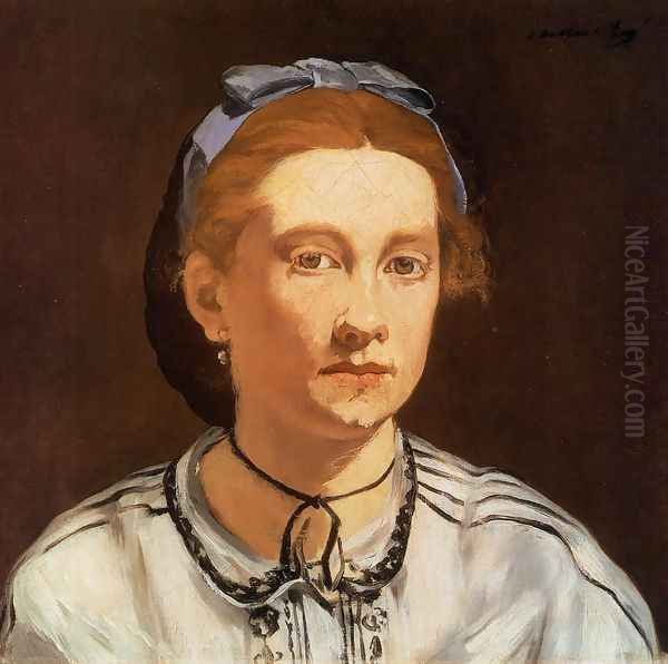 Portrait of Victorine Meurent 1862 Oil Painting by Edouard Manet