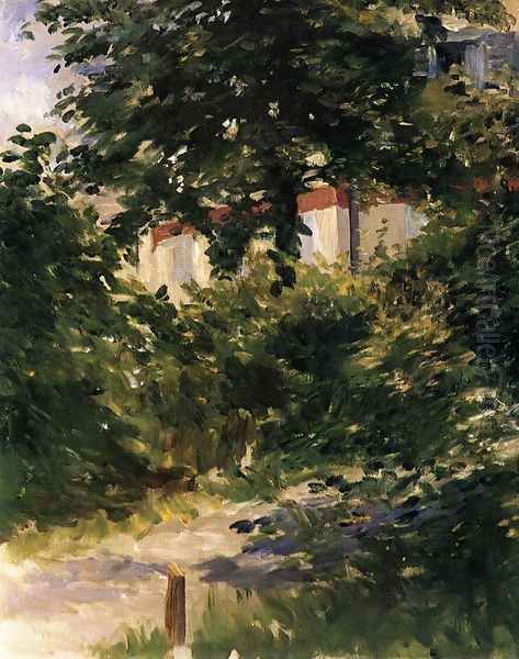 A Path in the Garden at Rueil Oil Painting by Edouard Manet