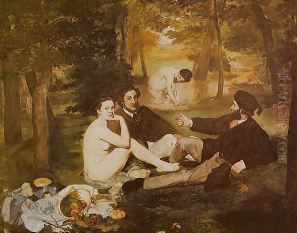 Picnic (Le Dejeuner sur l'Herbe) Oil Painting by Edouard Manet