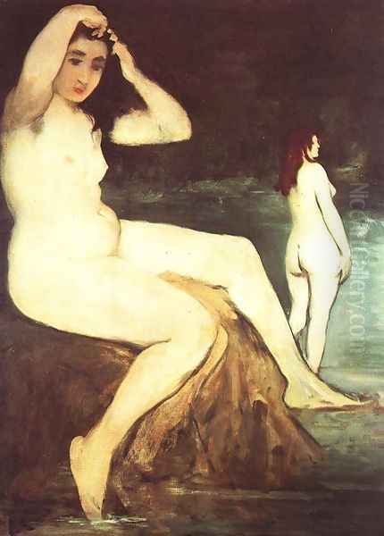 Bathers on the Seine Oil Painting by Edouard Manet