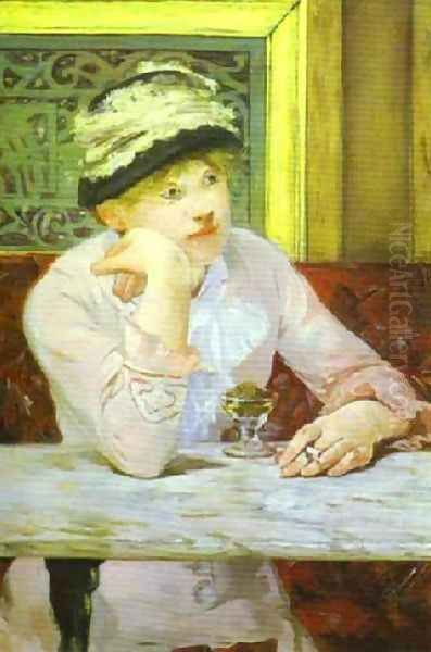 Plum Brandy Oil Painting by Edouard Manet