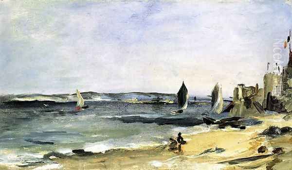 Seascape at Arcachon Oil Painting by Edouard Manet