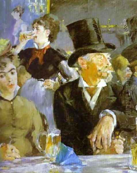 Bock Drinkers Oil Painting by Edouard Manet