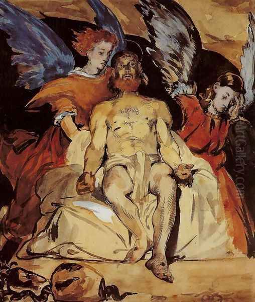 Christ with Angels 1864 Oil Painting by Edouard Manet