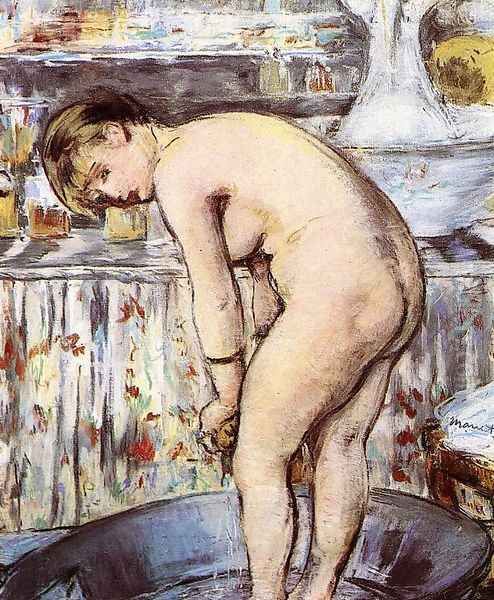 Woman in a Tub 1878-79 Oil Painting by Edouard Manet