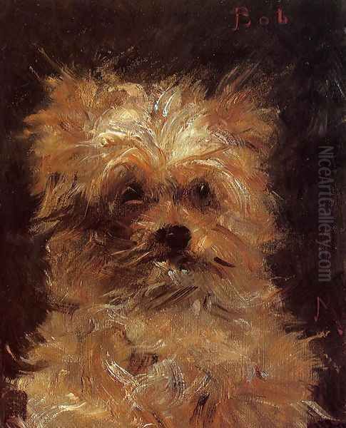 Head of a Dog, 'Bob' Oil Painting by Edouard Manet