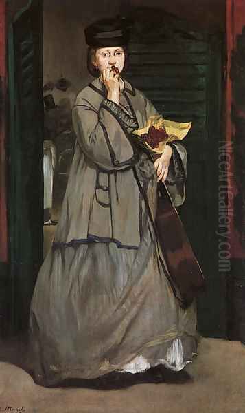 Street Singer 1862 Oil Painting by Edouard Manet