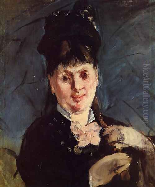 Woman with Umbrella Oil Painting by Edouard Manet