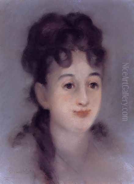 Eva Gonzales Oil Painting by Edouard Manet