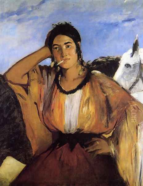 Gypsy with Cigarette Oil Painting by Edouard Manet