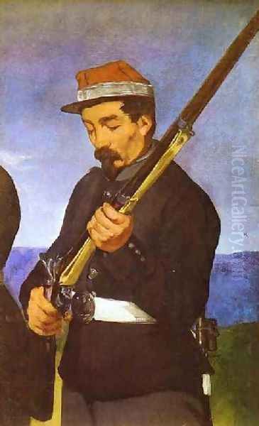 Soldier Oil Painting by Edouard Manet