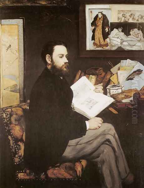 Emile Zola Oil Painting by Edouard Manet