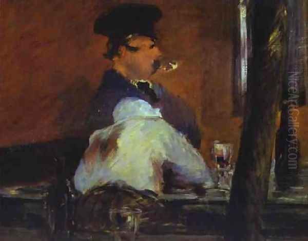 In The Bar Le Bouchon Oil Painting by Edouard Manet