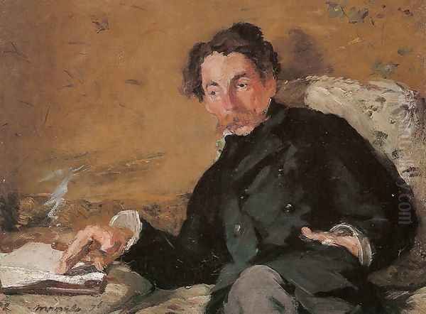 Stephane Mallarme Oil Painting by Edouard Manet