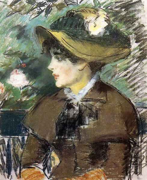 On the Bench Oil Painting by Edouard Manet