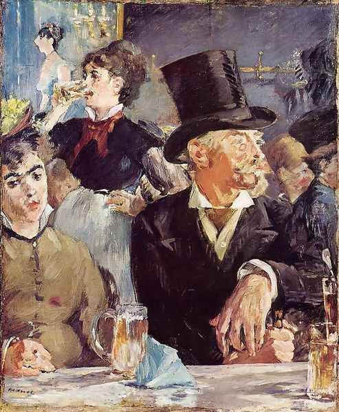 Cafe-Concert Oil Painting by Edouard Manet